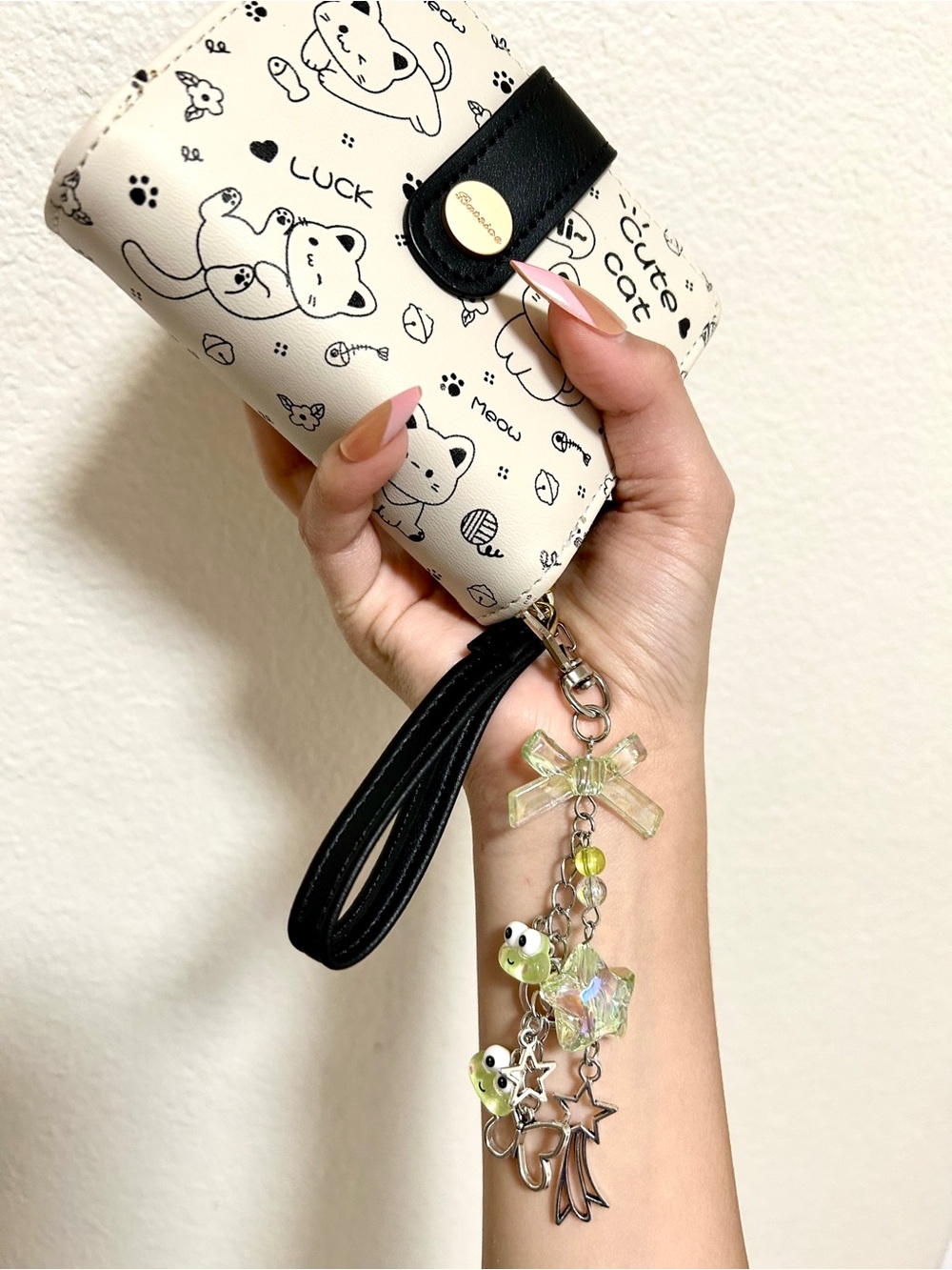 Keropi sanrio hello kitty friend beaded phonecharm handmade Anime Kawaii cartoon